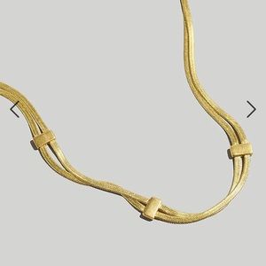Madewell double herringbone chain necklace